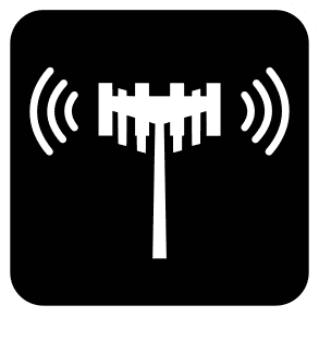 Icon of a cellular antenna