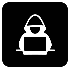Icon of a person on a laptop